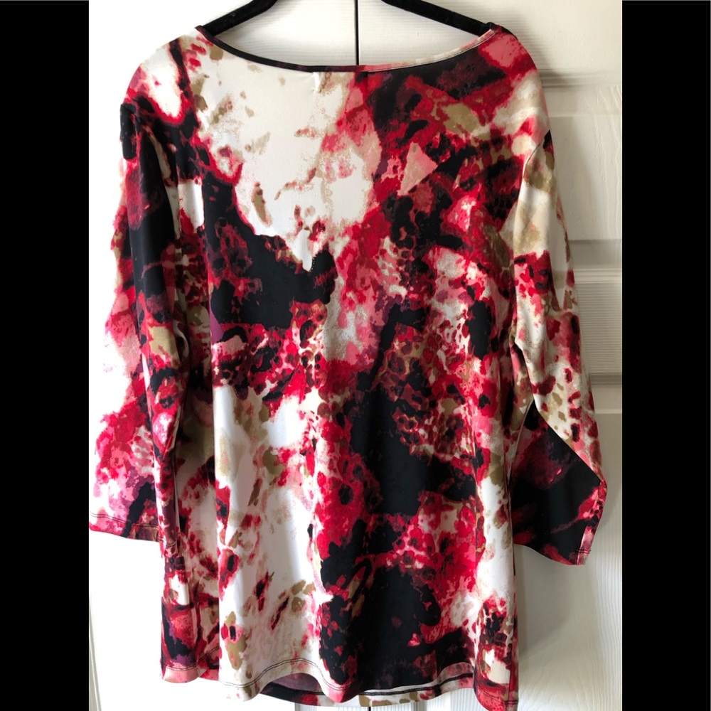 Calvin Klein 3/4 sleeve blouse Size Large - Picture 2 of 3